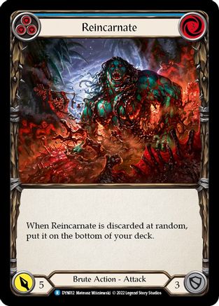 Reincarnate (Blue) [DYN012] (Dynasty)  Rainbow Foil-1