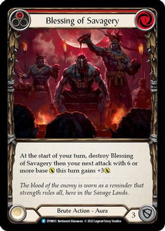 Blessing of Savagery (Red) [DYN013] (Dynasty)  Rainbow Foil-1