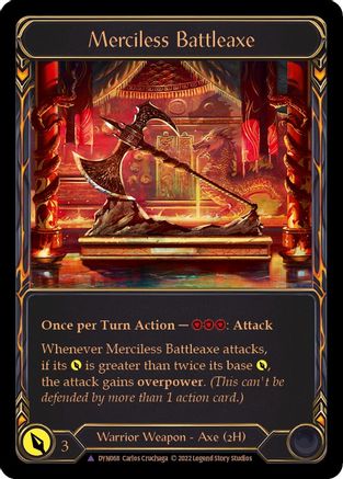 Merciless Battleaxe (Marvel) [DYN068] (Dynasty)  Cold Foil-1