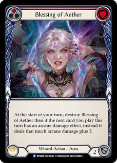 Blessing of Aether (Red) [DYN200] (Dynasty)  Rainbow Foil-1