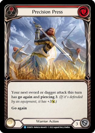 Precision Press (Red) [DYN076] (Dynasty)  Rainbow Foil-1