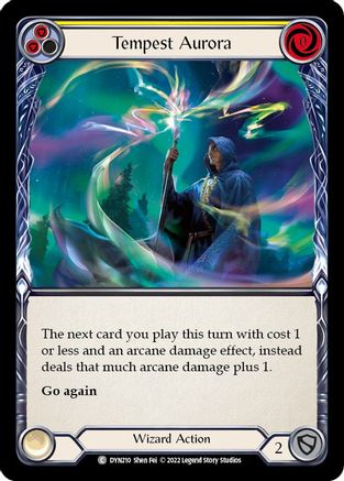 Tempest Aurora (Yellow) [DYN210] (Dynasty)  Rainbow Foil-1