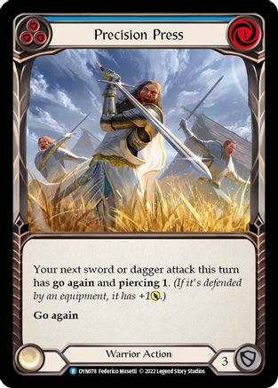Precision Press (Blue) [DYN078] (Dynasty)  Rainbow Foil-1