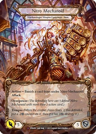 Construct Nitro Mechanoid // Nitro Mechanoid (Marvel) [DYN092] (Dynasty)  Cold Foil-3