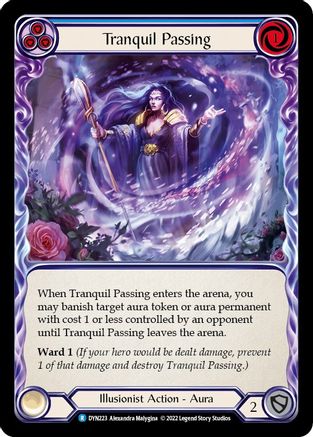 Tranquil Passing (Blue) [DYN223] (Dynasty)  Rainbow Foil-1