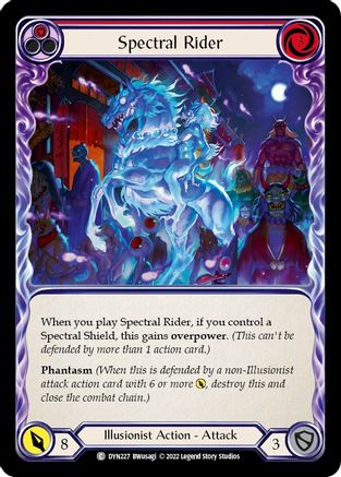 Spectral Rider (Red) [DYN227] (Dynasty)  Rainbow Foil-1