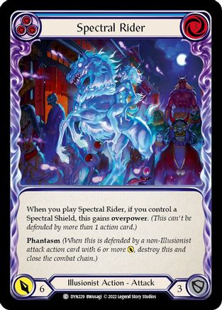 Spectral Rider (Blue) [DYN229] (Dynasty)  Rainbow Foil-1