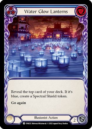 Water Glow Lanterns (Blue) [DYN232] (Dynasty)  Rainbow Foil-1