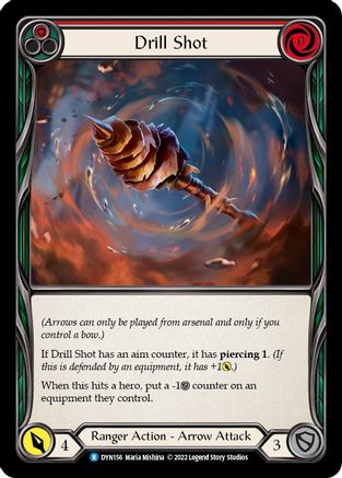Drill Shot (Red) [DYN156] (Dynasty)  Rainbow Foil-1