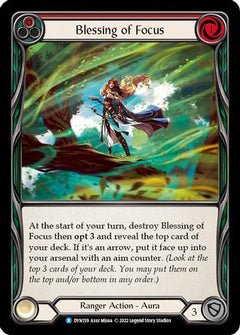 Blessing of Focus (Red) [DYN159] (Dynasty)  Rainbow Foil-1