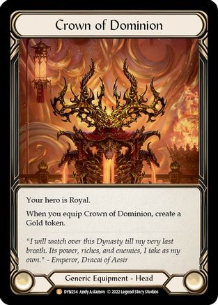 Crown of Dominion [DYN234] (Dynasty)  Rainbow Foil-1