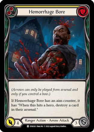Hemorrhage Bore (Yellow) [DYN163] (Dynasty)  Rainbow Foil