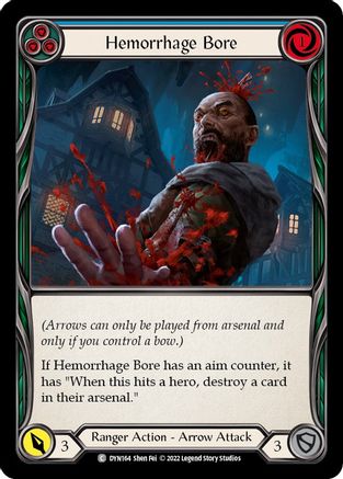Hemorrhage Bore (Blue) [DYN164] (Dynasty)  Rainbow Foil