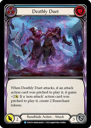 Deathly Duet (Blue) [DYN178] (Dynasty)  Rainbow Foil-1