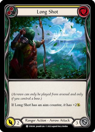 Long Shot (Yellow) [DYN166] (Dynasty)  Rainbow Foil