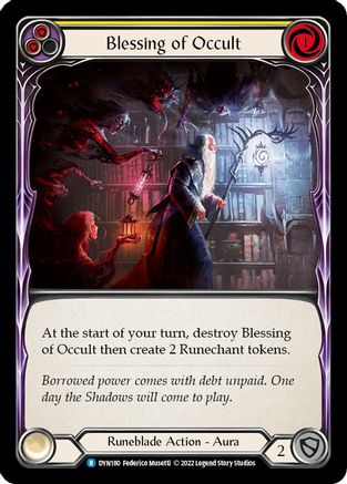 Blessing of Occult (Yellow) [DYN180] (Dynasty)  Rainbow Foil-1