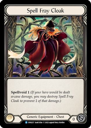 Spell Fray Cloak [DYN237] (Dynasty)  Cold Foil-1
