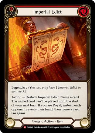 Imperial Edict [DYN240] (Dynasty)  Cold Foil-1