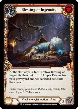 Blessing of Ingenuity (Red) [DYN098] (Dynasty)  Rainbow Foil-1