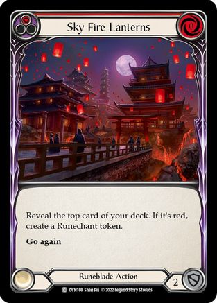 Sky Fire Lanterns (Red) [DYN188] (Dynasty)  Rainbow Foil-1