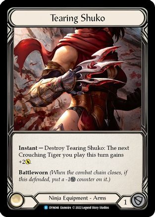 Tearing Shuko [DYN046] (Dynasty)  Rainbow Foil-1