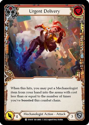 Urgent Delivery (Red) [DYN107] (Dynasty)  Rainbow Foil-1