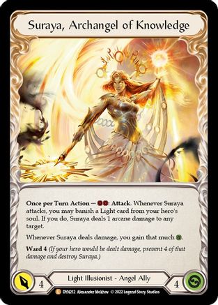 Invoke Suraya // Suraya, Archangel of Knowledge [DYN212] (Dynasty)  Rainbow Foil-3