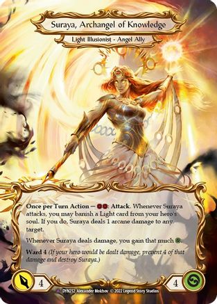 Invoke Suraya // Suraya, Archangel of Knowledge (Marvel) [DYN212] (Dynasty)  Cold Foil-3
