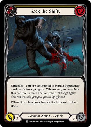 Sack the Shifty (Yellow) [DYN143] (Dynasty)-1