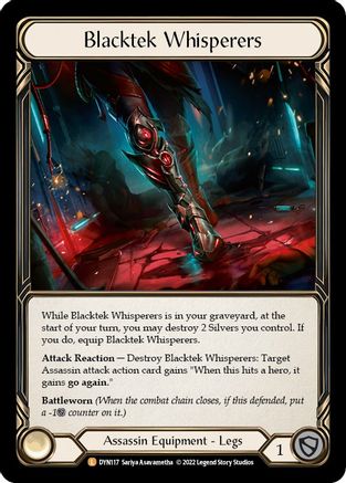 Blacktek Whisperers [DYN117] (Dynasty)  Cold Foil-1