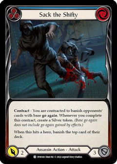 Sack the Shifty (Blue) [DYN144] (Dynasty)  Rainbow Foil-1