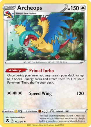 Archeops (147/195) (Theme Deck Exclusive) [Sword & Shield: Silver Tempest]-1