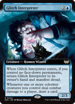 Glitch Interpreter (Extended Art) [Duskmourn: House of Horror Commander]-1