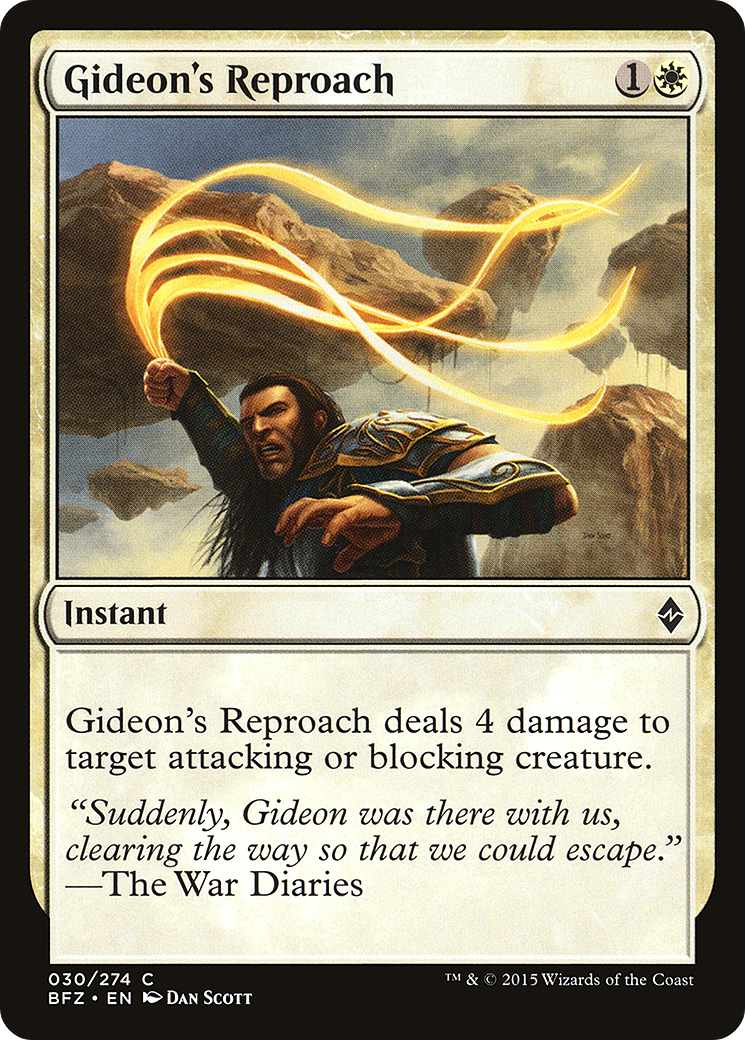 Gideon's Reproach [Battle for Zendikar]-1