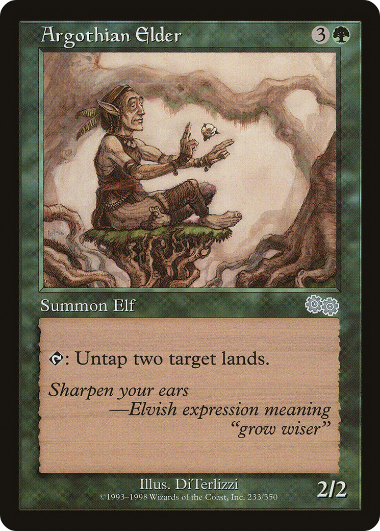 Argothian Elder [Urza's Saga]-1
