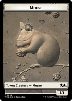 Mouse // Food (0013) Double-Sided Token [Wilds of Eldraine Tokens]-1