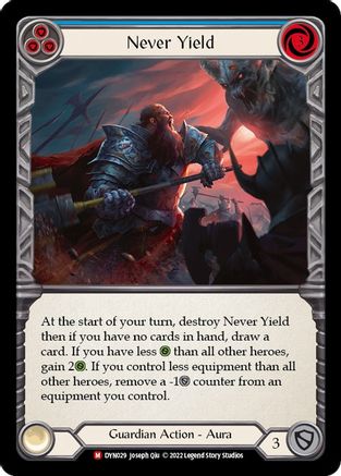 Never Yield [DYN029] (Dynasty)  Rainbow Foil-1