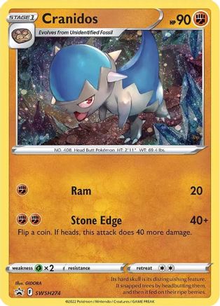 Cranidos (SWSH274) [Sword & Shield: Black Star Promos]-1
