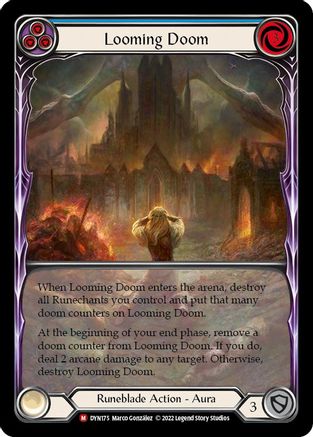 Looming Doom (Extended Art) [DYN175] (Dynasty)  Rainbow Foil-1