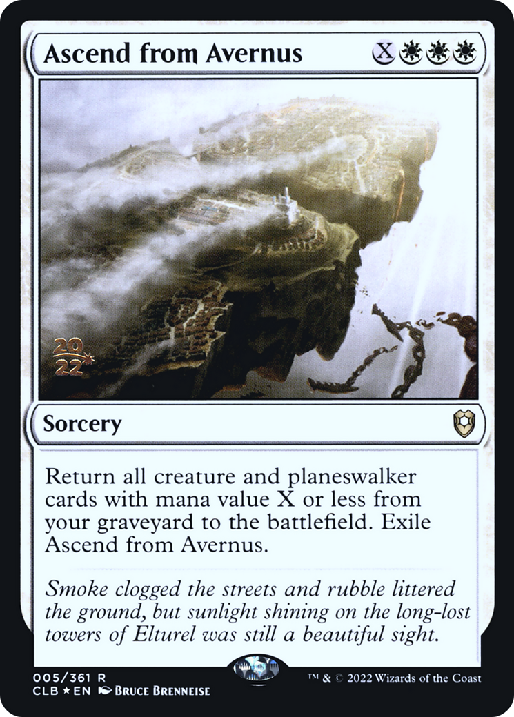 Ascend from Avernus [Commander Legends: Battle for Baldur's Gate Prerelease Promos]-1
