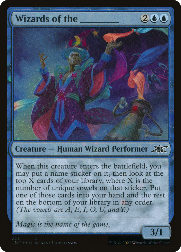 Wizards of the _______ (Galaxy Foil) (UNF-350) - Unfinity Foil-1