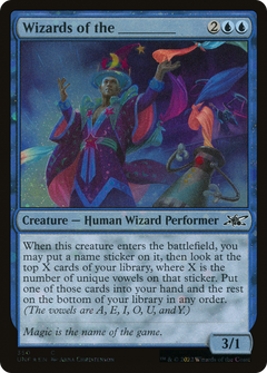 Wizards of the _______ (Galaxy Foil) (UNF-350) - Unfinity Foil-1