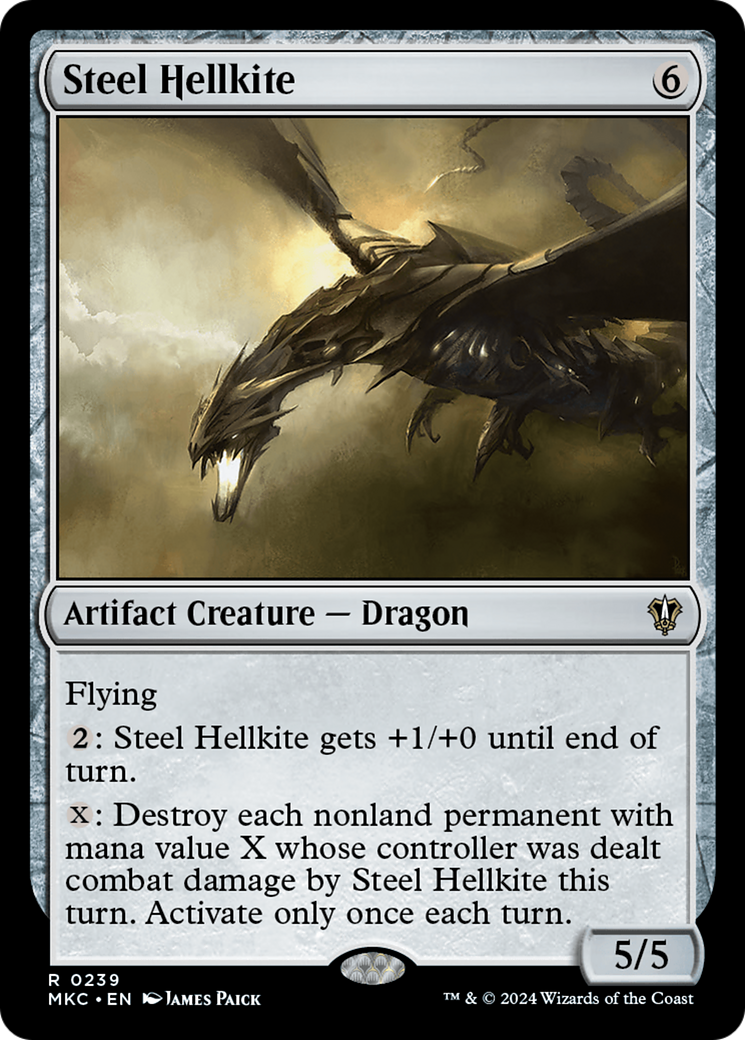 Steel Hellkite [Murders at Karlov Manor Commander]-1