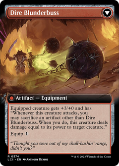 Dire Flail (Extended Art) [The Lost Caverns of Ixalan]-2