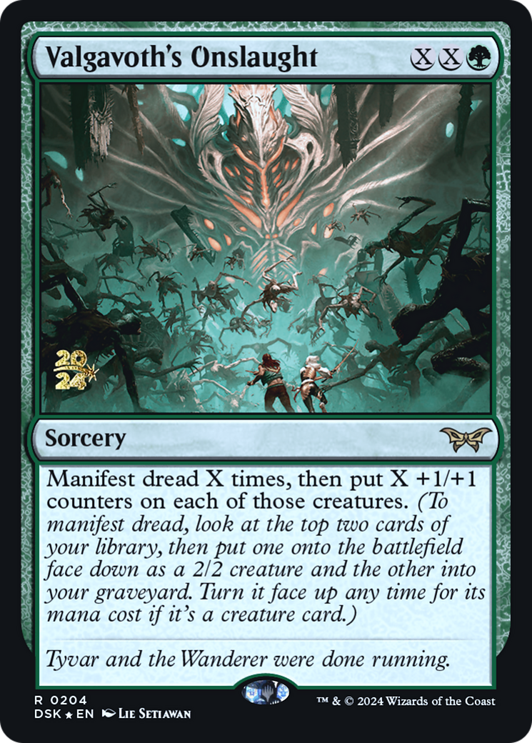 Valgavoth's Onslaught (PRE-204) - Duskmourn: House of Horror Promos Foil-1