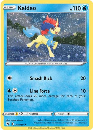 Keldeo (045/189) (Cosmos Holo) [Sword & Shield: Astral Radiance]-1