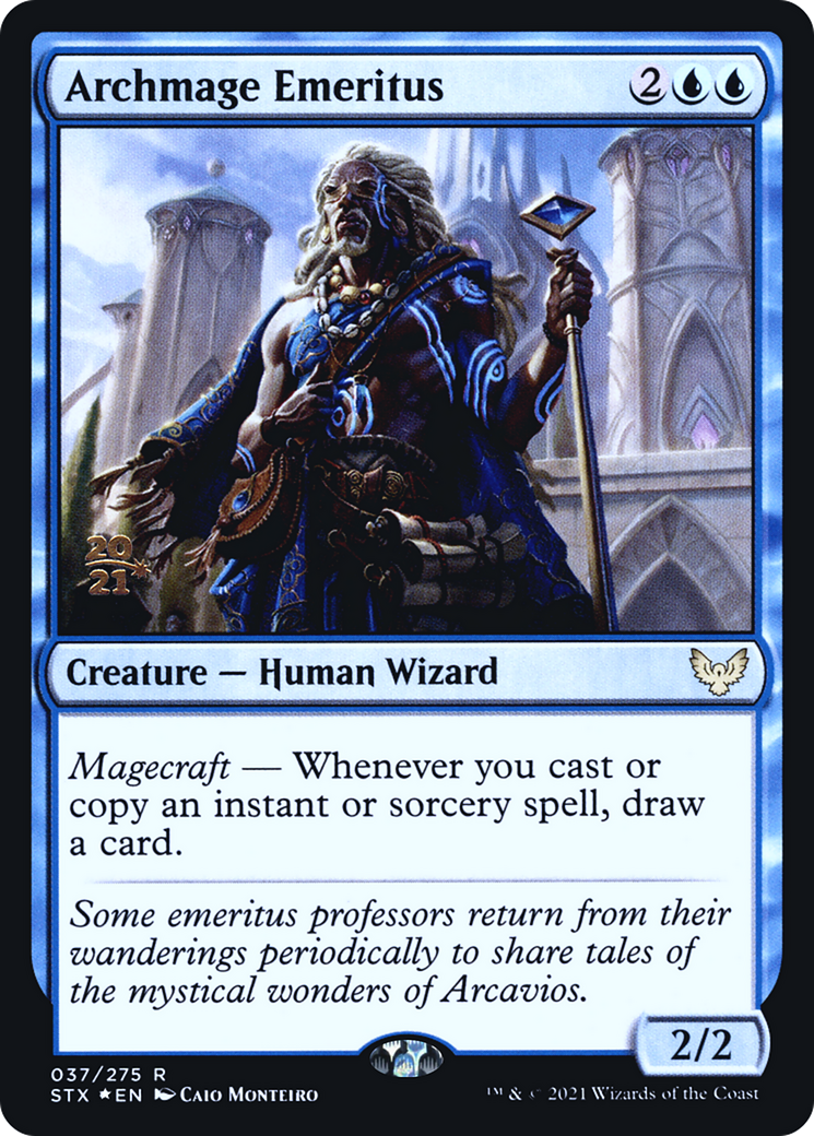 Archmage Emeritus [Strixhaven: School of Mages Prerelease Promos]-1