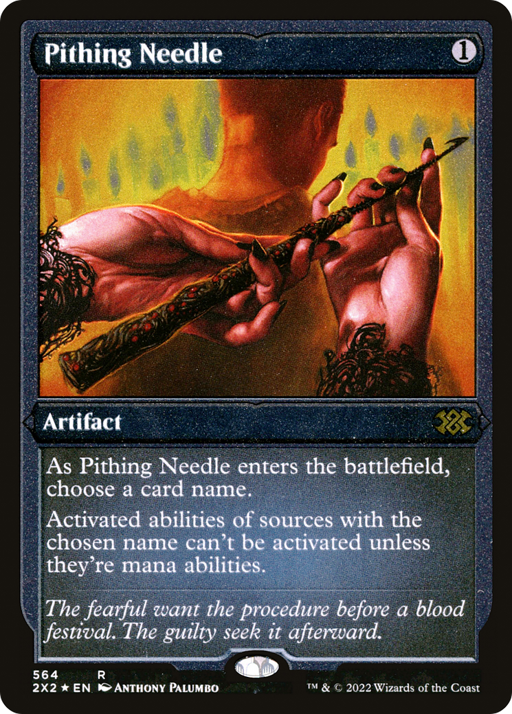 Pithing Needle (Foil Etched) [Double Masters 2022]-1