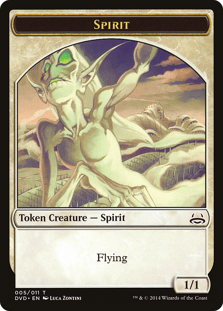 Spirit Token (Divine vs. Demonic) [Duel Decks Anthology Tokens]-1