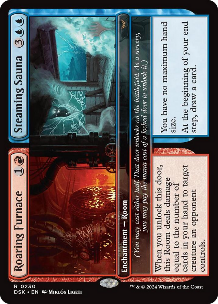 Roaring Furnace // Steaming Sauna (Promo Pack) [Duskmourn: House of Horror Promos]-1